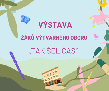 Pozvánka na vernisáž výstavy žáků ZUŠ Uherské Hradiště